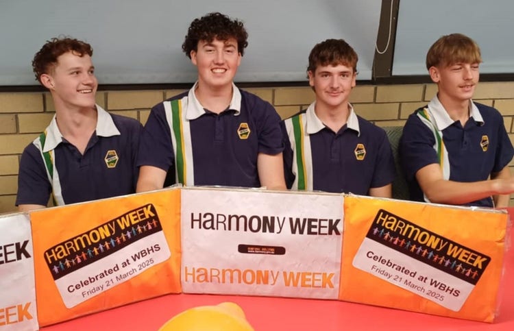 Students at harmony week
